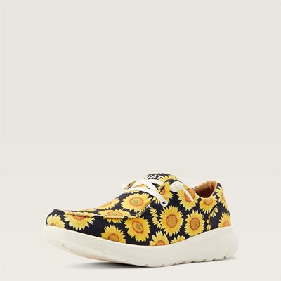 ARIAT MOCCASSINS WOMEN HILO WITH LACE SUNFLOWER 7