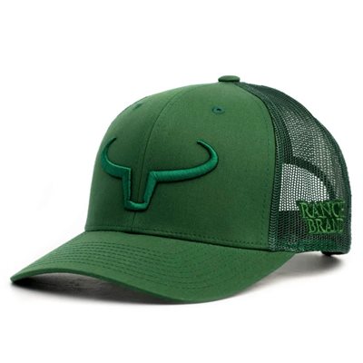 RANCH BRAND CAP GREEN MESH GREEN LOGO GREEN