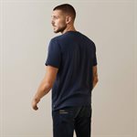 ARIAT T-SHIRT LOGO SS VERTICAL MEN NAVY SMALL